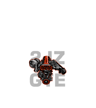 Toyota 2JZ-GTE Engine (motor)  minta fehér pólón