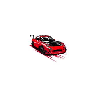 Mazda RX-7 minta homokszín pólón