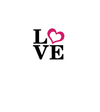 Love - Szerelem, Szeretet minta fehér pólón