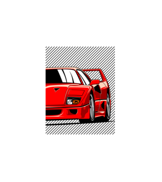 Ferrari F40  minta fehér pólón