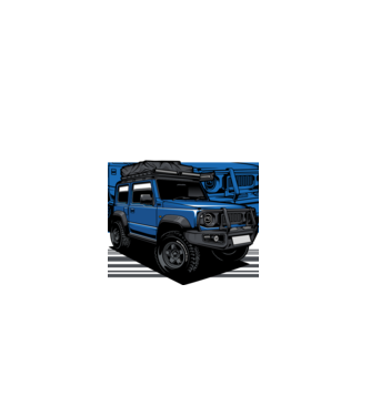 Suzuki Jimny minta fekete pólón