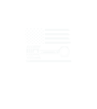 Amerikai autó - motor minta fekete pólón