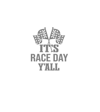 It's race day y'all - Versenynap van! minta fekete pólón