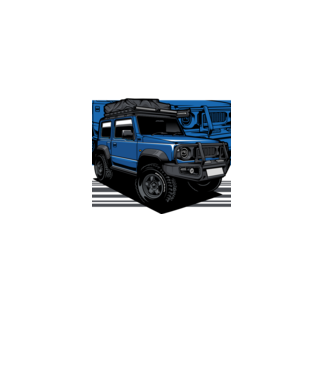 Suzuki Jimny minta fekete pólón