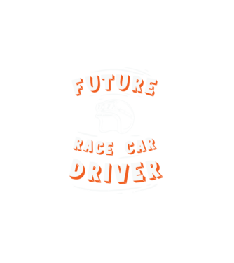 Future race car driver - Leendő autóversenyző minta fehér pólón