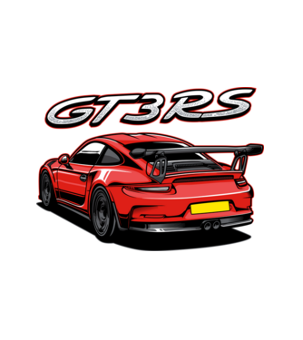 Porsche 911 GT3 minta fehér pólón