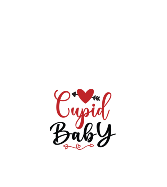 Cupid Baby - Ámor Bébi  minta fehér pólón