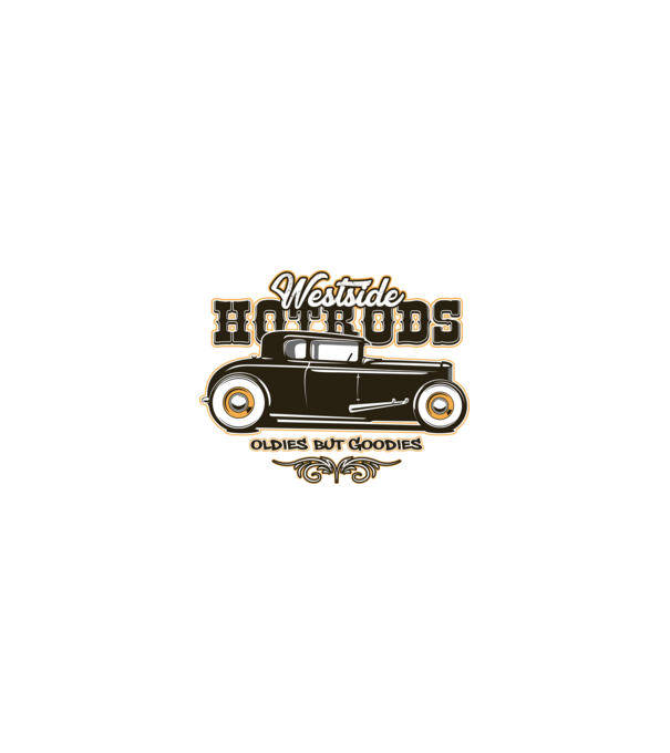 Westside Hot Rods - Oldies But Goodies minta homokszín pólón