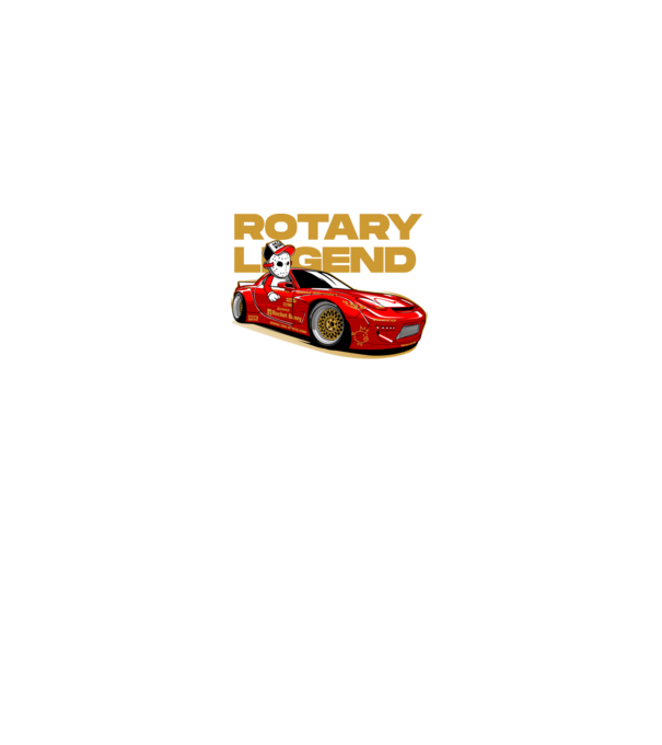 Mazda RX-7 - Rotary Legend minta királykék pólón