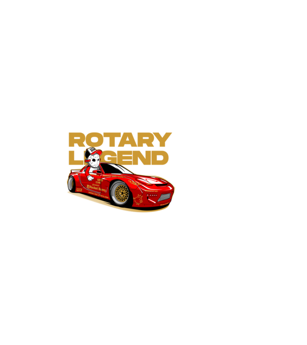 Mazda RX-7 - Rotary Legend minta fekete pólón