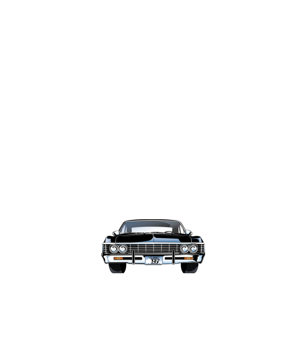 Chevrolet Impala 1967 minta világos rózsaszín pólón
