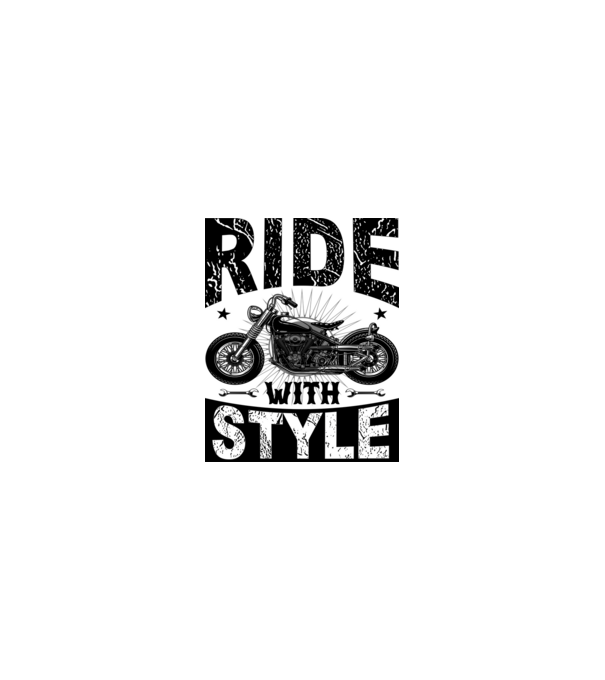 Ride With Style - Vezess stílusosan minta homokszín pólón