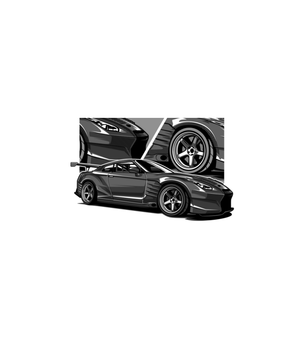 Nissan GT-R minta fehér pólón