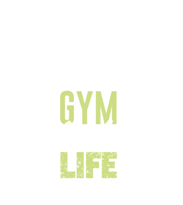 Gym Is My Life - Az edzőterem az életem minta fekete pólón
