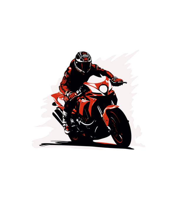 Motoros minta fehér pólón