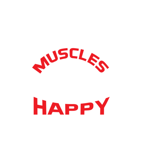 Sore muscles happy pain - Fájó izmok, boldog fájdalom minta fekete pólón