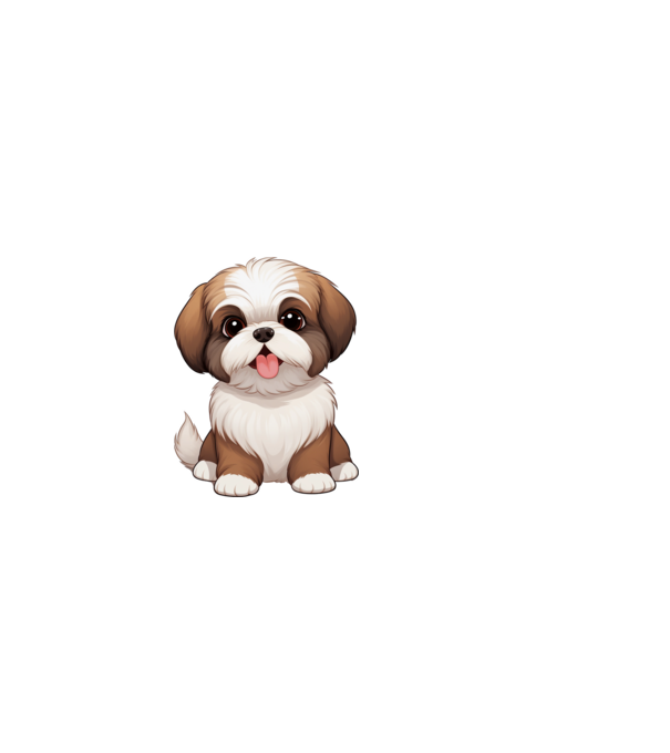 Aranyos kutya - Shih Tzu  minta fehér pólón