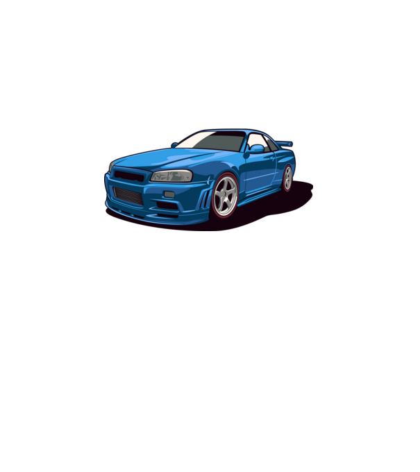Nissan Skyline GTR minta fehér pólón