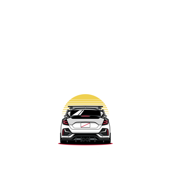 Honda Civic minta fehér pólón