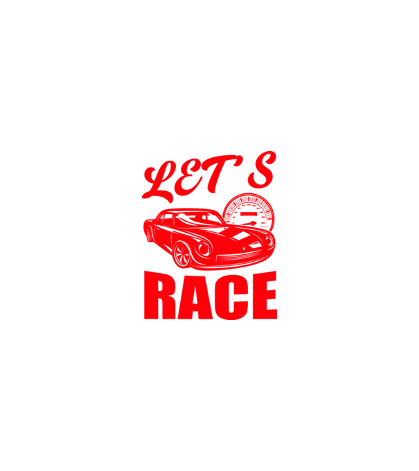 Let's Race - Versenyezzünk! minta homokszín pólón