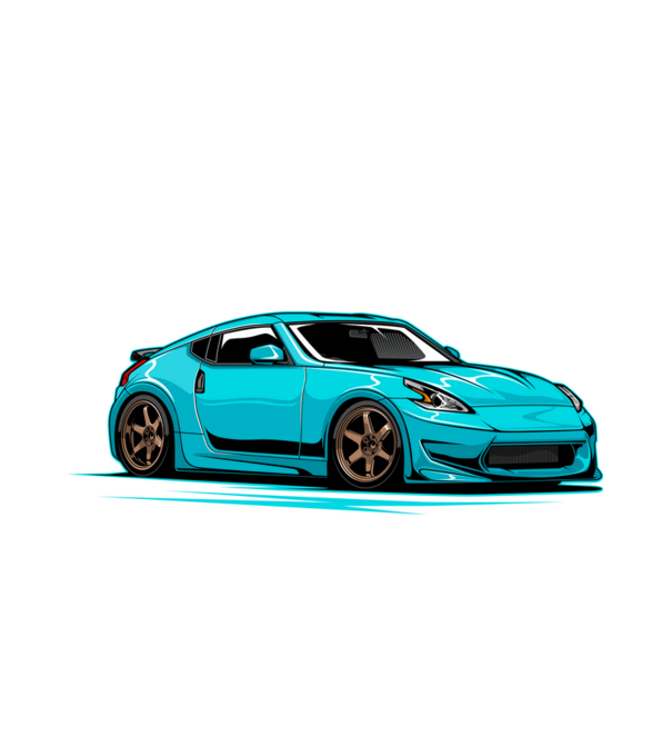 Nissan 370Z minta fehér pólón