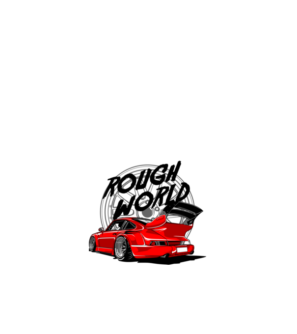 Porsche 911 minta fehér pólón