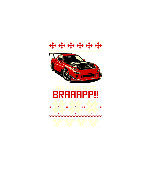 Toyota Supra - Karácsonyi autós minta minta fehér pólón