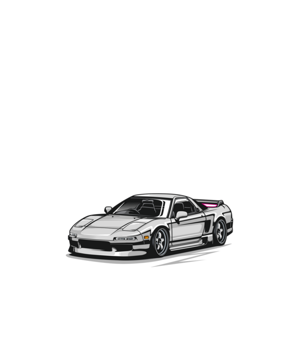 Honda NSX minta fehér pólón