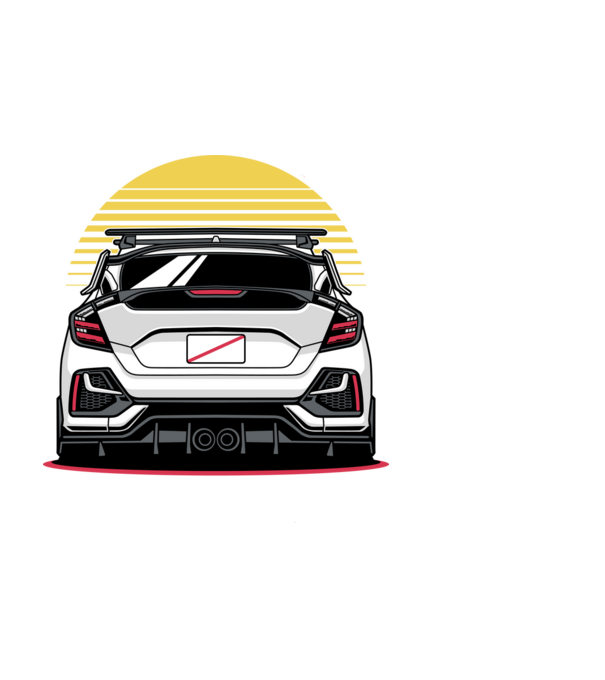 Honda Civic minta fekete pólón