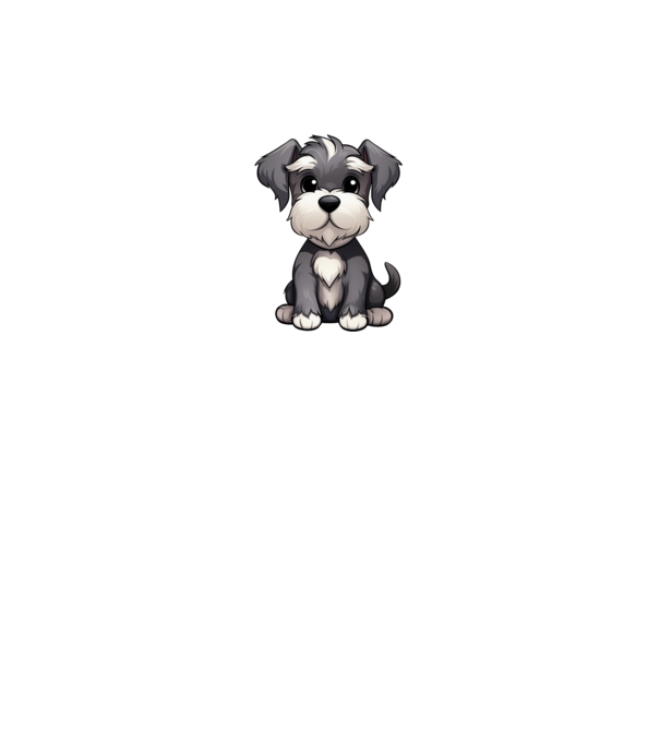 Aranyos kutya - Törpe Schnauzer minta királykék pólón