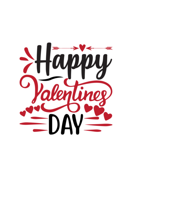 Happy Valentine's Day - Boldog Valentin-napot! minta fehér pólón