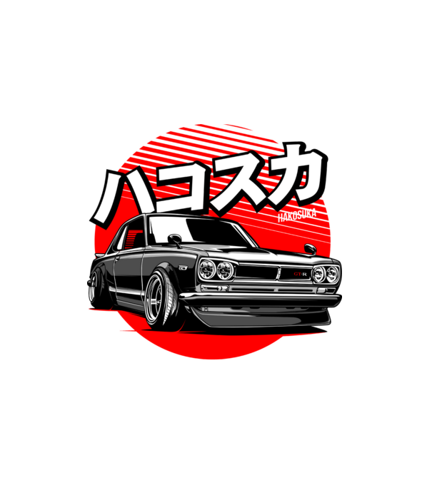Nissan Skyline GT-R Hakosuka minta fehér pólón