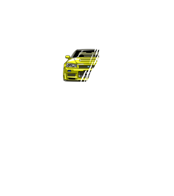 Nissan Skyline GTR R34 minta fekete pólón