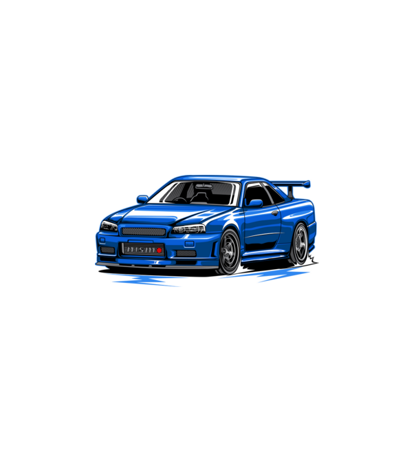 Nissan Skyline Godzilla minta fehér pólón
