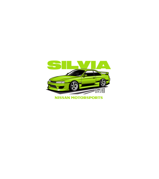 Nissan Silvia S14 minta farmerkék pólón