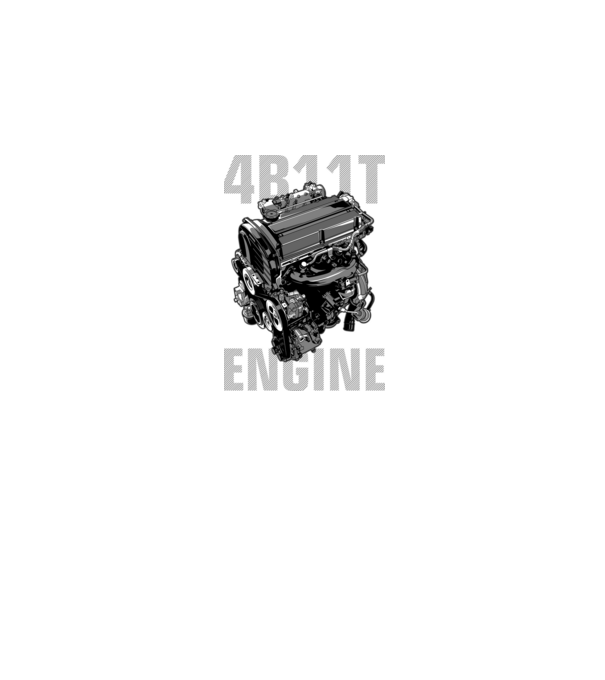 Mitsubishi 4B11T Engine (motor)_2 minta fekete pólón