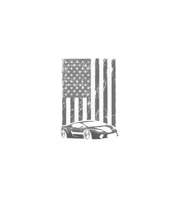 Amerikai autó minta fekete pólón