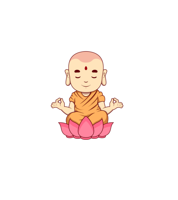 Buddha minta szürke pólón