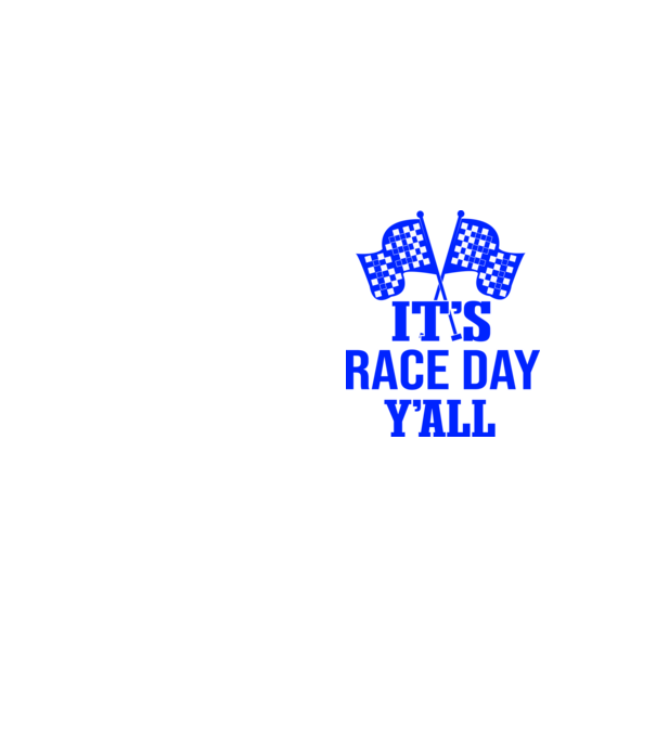 It's race day y'all - Versenynap van! minta neonsárga pólón