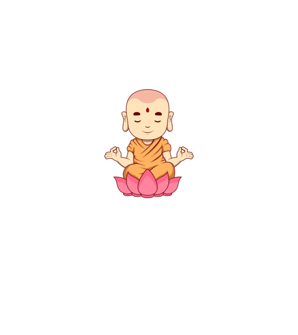 Buddha minta fehér/piros pólón
