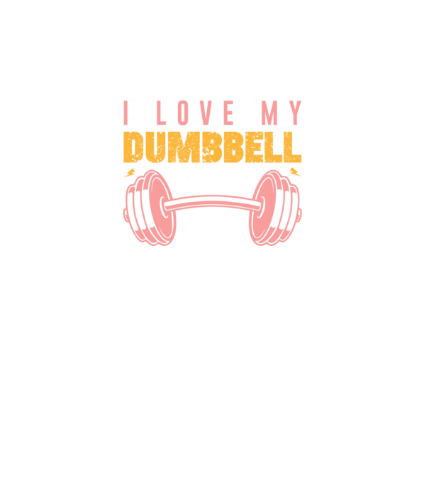 I Love My Dumbbell - Szeretem a súlyzómat minta türkiz pólón