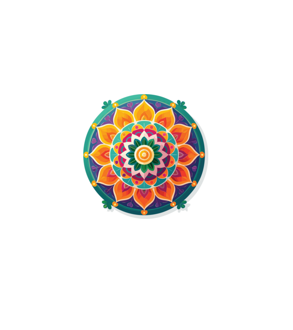 Mandala minta szürke pólón