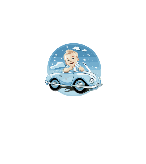 Baby Car (Baba autó) minta szürke pólón