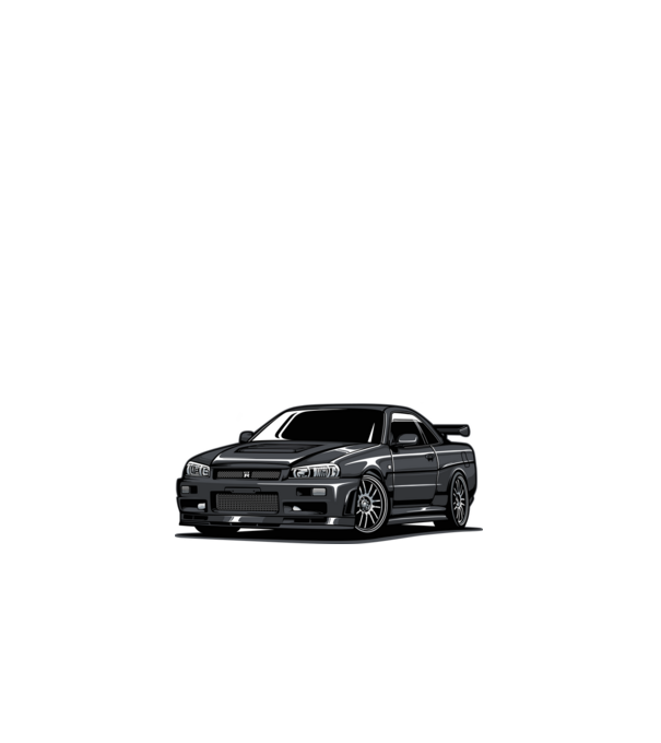 Nissan Skyline minta fehér pólón