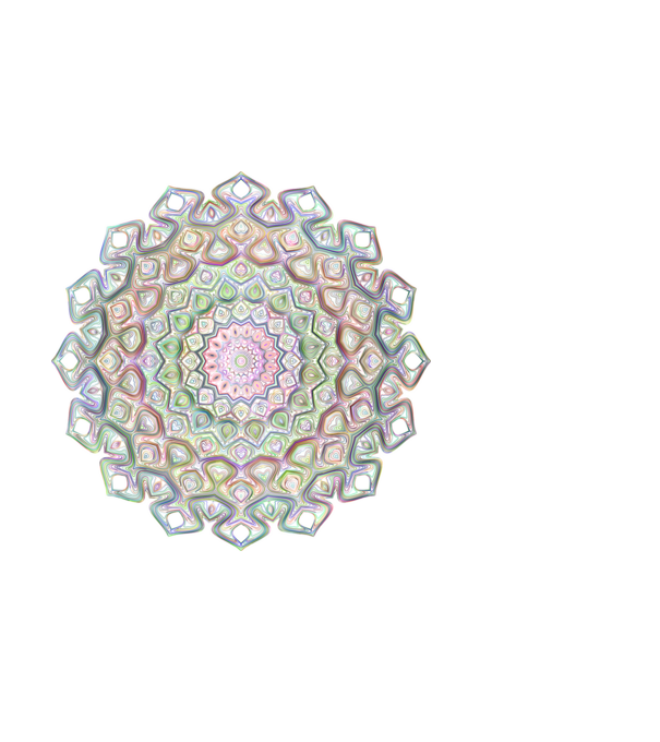 Mandala minta világoskék pólón