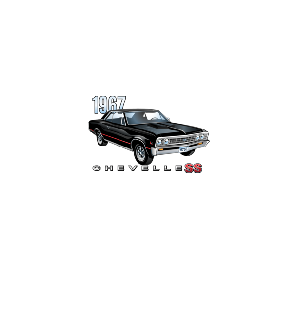 Chevrolet Chevelle SS minta szürke pólón