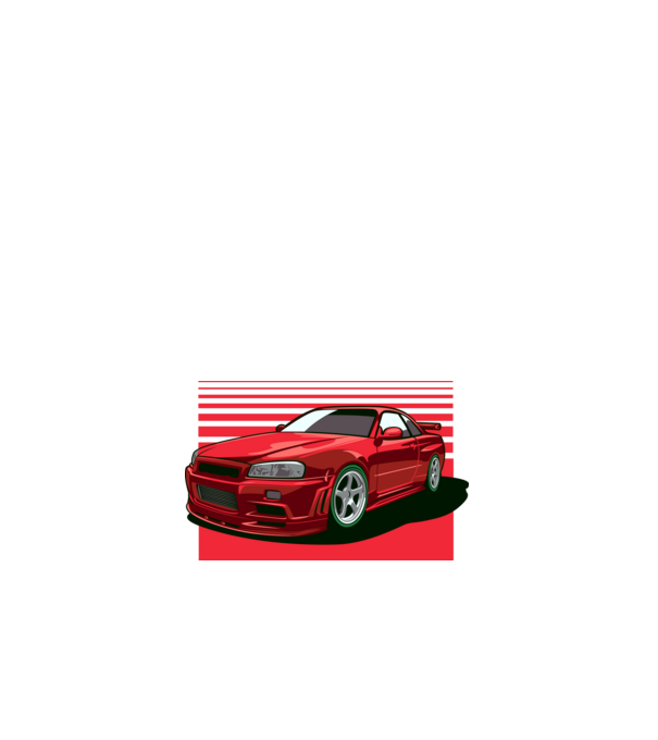 Nissan Skyline GTR minta fehér pólón