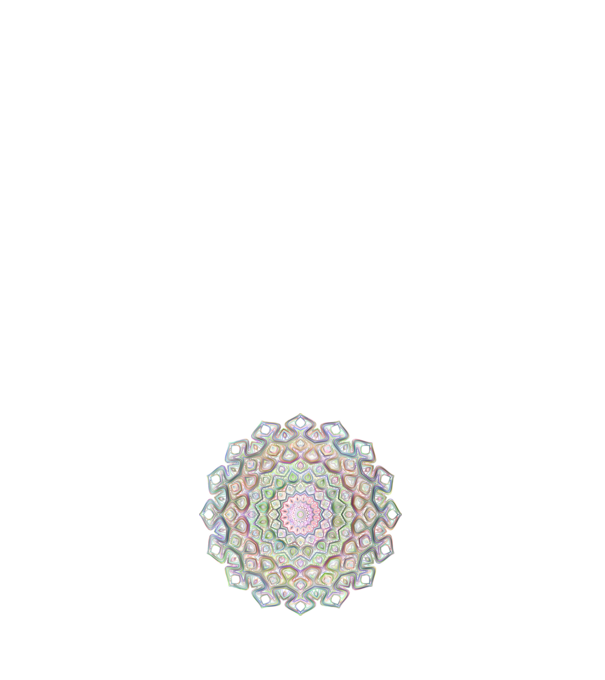 Mandala minta világos rózsaszín pólón