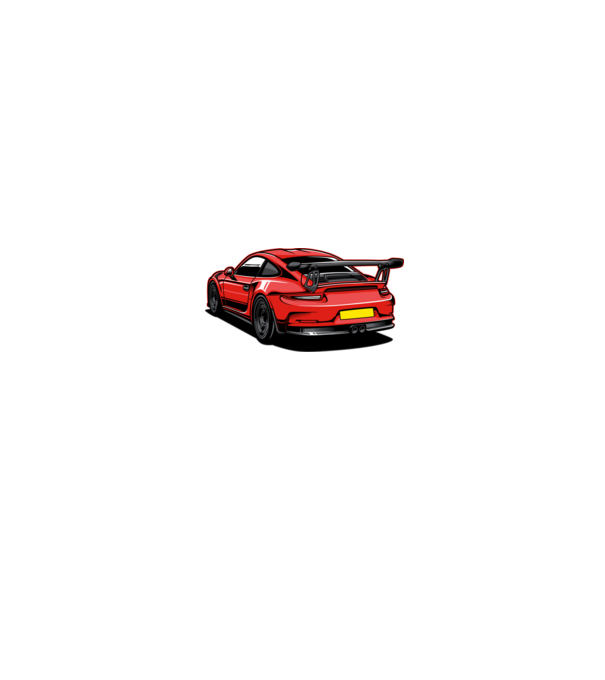 Porsche 911 GT3 minta fekete pólón