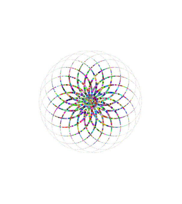 Mandala minta fehér pólón